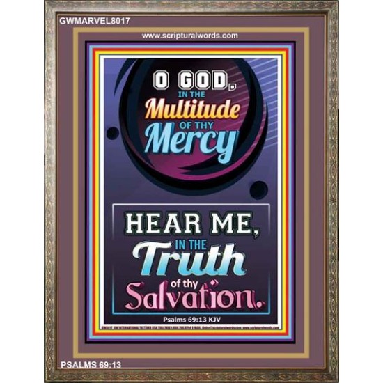 TRUTH OF THY SALVATION   Framed Bible Verses   (GWMARVEL8017)   