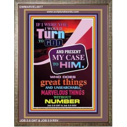 TURN TO GOD   Scripture Wooden Frame   (GWMARVEL8077)   "36x31"