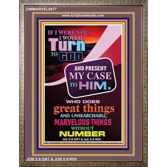 TURN TO GOD   Scripture Wooden Frame   (GWMARVEL8077)   