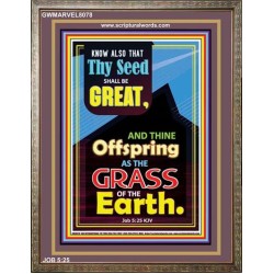 THY SEED SHALL BE GREAT   Scripture Wood Frame Signs   (GWMARVEL8078)   