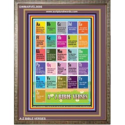 A-Z BIBLE VERSES   Christian Quotes Framed   (GWMARVEL8086)   