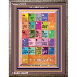 A-Z BIBLE VERSES   Christian Quotes Frame   (GWMARVEL8087)   