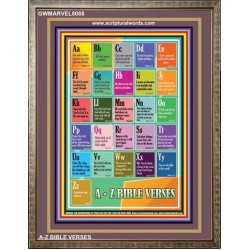 A-Z BIBLE VERSES   Christian Quote Framed   (GWMARVEL8088)   