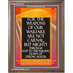THE WEAPONS OF OUR WARFARE   Portrait of Faith Wooden Framed   (GWMARVEL809)   