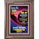 UNDER THE SHADOW OF THY WINGS   Scriptural Portrait Acrylic Glass Frame   (GWMARVEL8151)   