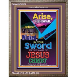ARISE O JEHOVAH   Biblical Art Acrylic Glass Frame   (GWMARVEL8152)   