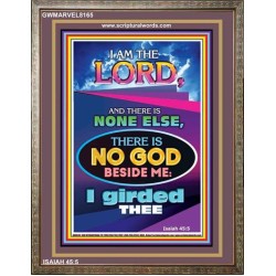THERE IS NO GOD BESIDE ME   Biblical Art Acrylic Glass Frame    (GWMARVEL8165)   