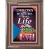 THE WAY TO LIFE   Scripture Art Acrylic Glass Frame   (GWMARVEL8200)   "36x31"