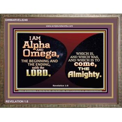 ALPHA AND OMEGA   Scripture Art   (GWMARVEL8248)   