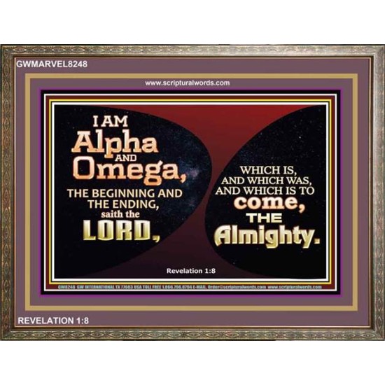ALPHA AND OMEGA   Scripture Art   (GWMARVEL8248)   