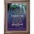 WE ARE THE CHILDREN OF GOD   Scriptural Portrait Acrylic Glass Frame   (GWMARVEL830)   "36x31"