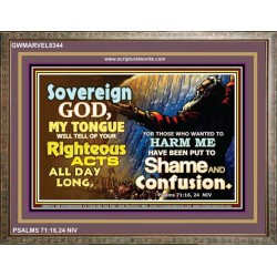 RIGHTEOUS ACTS   Bible Verses Frame Online   (GWMARVEL8344)   