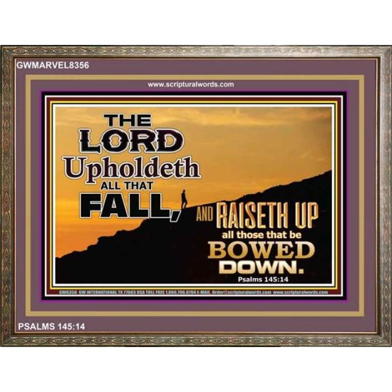 UPHOLDETH ALL THAT FALL   Scripture Wall Art   (GWMARVEL8356)   