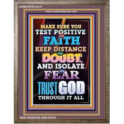 TRUST GOD AT ALL TIMES   Biblical Paintings Acrylic Glass Frame   (GWMARVEL8415)   "36x31"