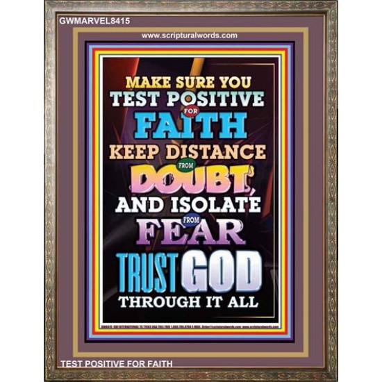 TRUST GOD AT ALL TIMES   Biblical Paintings Acrylic Glass Frame   (GWMARVEL8415)   