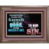 SIN   Custom Frame Inspiration Bible Verse   (GWMARVEL8419)   "36x31"