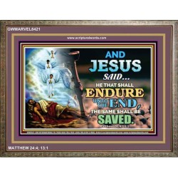 YE SHALL BE SAVED   Unique Bible Verse Framed   (GWMARVEL8421)   