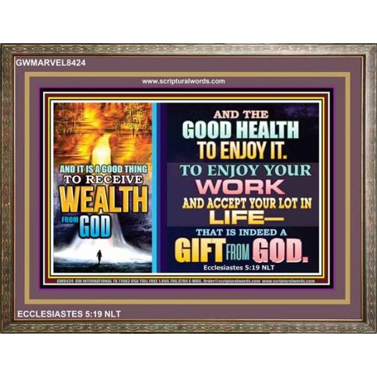 WEALTH FROM GOD   Art & Dcor Framed   (GWMARVEL8424)   