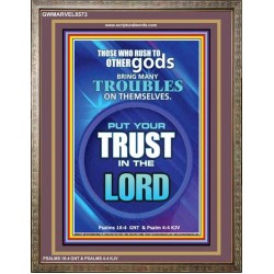 TRUST IN THE LORD   Framed Bible Verse   (GWMARVEL8573)   "36x31"