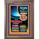 WORTHY TO RECEIVE ALL GLORY   Acrylic Glass framed scripture art   (GWMARVEL8631)   