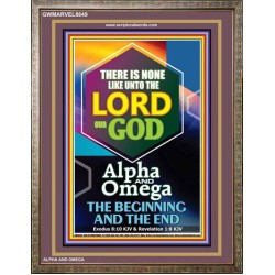 ALPHA AND OMEGA BEGINNING AND THE END   Framed Sitting Room Wall Decoration   (GWMARVEL8649)   