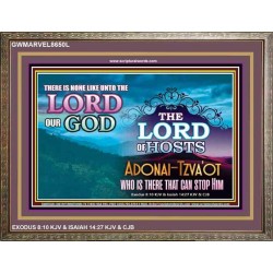 ADONAI TZVA'OT - LORD OF HOSTS   Christian Quotes Frame   (GWMARVEL8650L)   "36x31"