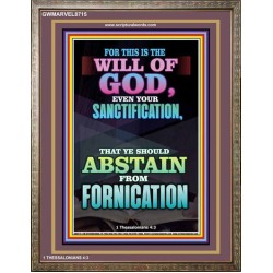 ABSTAIN FROM FORNICATION   Scripture Wall Art   (GWMARVEL8715)   