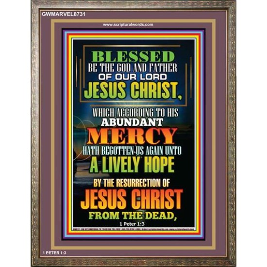 ABUNDANT MERCY   Scripture Wood Frame Signs   (GWMARVEL8731)   