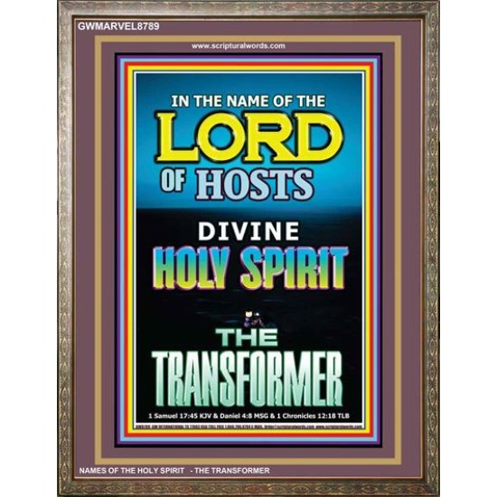 THE TRANSFORMER   Bible Verse Acrylic Glass Frame   (GWMARVEL8789)   