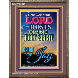 THE SPIRIT OF JOY   Bible Verse Acrylic Glass Frame   (GWMARVEL8797)   