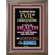 WISDOM IS HEALTH   Inspirational Wall Art Frame   (GWMARVEL8833)   