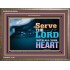 WITH ALL YOUR HEART   Framed Religious Wall Art    (GWMARVEL8846L)   "36x31"