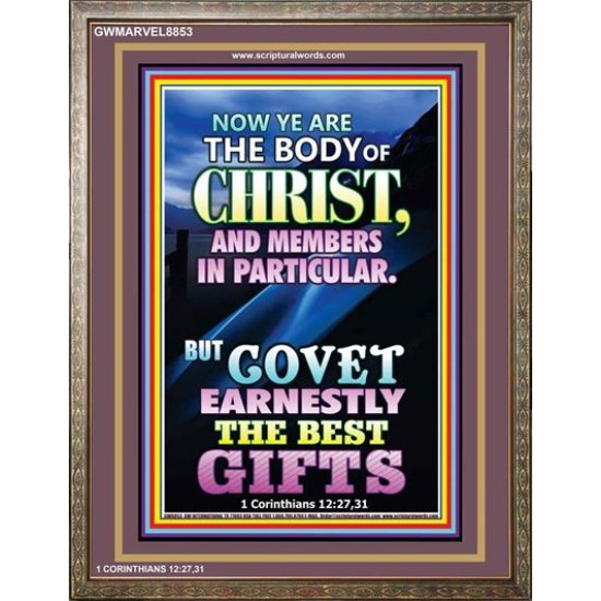 YE ARE THE BODY OF CHRIST   Bible Verses Framed Art   (GWMARVEL8853)   