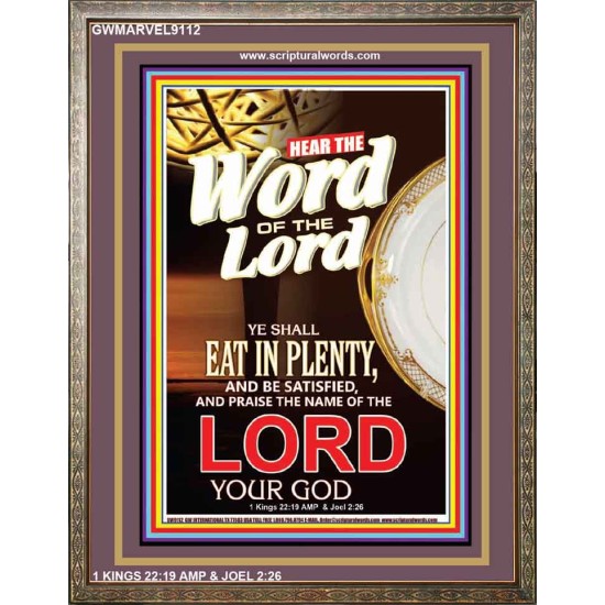 THE WORD OF THE LORD   Bible Verses  Picture Frame Gift   (GWMARVEL9112)   