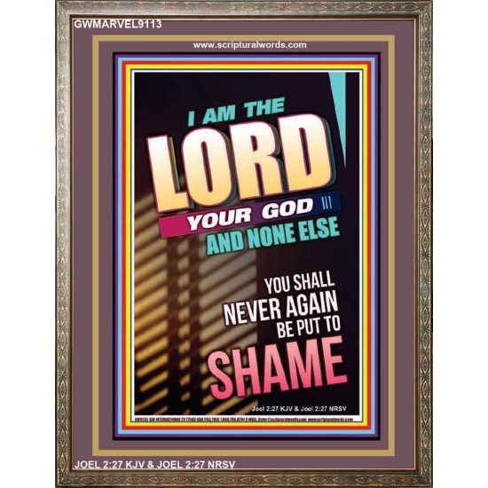 YOU SHALL NOT BE PUT TO SHAME   Bible Verse Frame for Home   (GWMARVEL9113)   