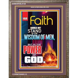 YOUR FAITH   Frame Bible Verse Online   (GWMARVEL9126)   