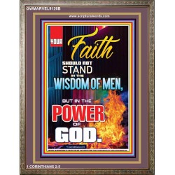 YOUR FAITH   Framed Bible Verses Online   (GWMARVEL9126B)   "36x31"