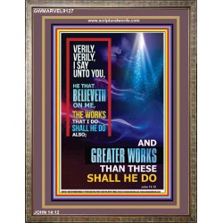 VERILY VERILY I SAY TO YOU   Frame Bible Verses Online   (GWMARVEL9127)   "36x31"