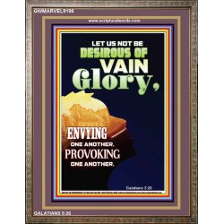 VAIN GLORY   Bible Verses Wall Art Acrylic Glass Frame   (GWMARVEL9196)   "36x31"