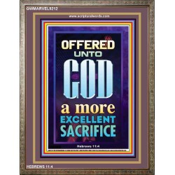 A MORE EXCELLENT SACRIFICE   Contemporary Christian poster   (GWMARVEL9212)   
