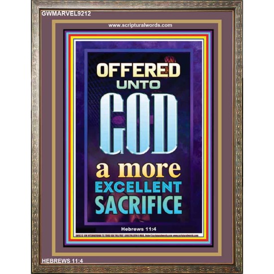 A MORE EXCELLENT SACRIFICE   Contemporary Christian poster   (GWMARVEL9212)   