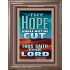 YOUR HOPE SHALL NOT BE CUT OFF   Inspirational Wall Art Wooden Frame   (GWMARVEL9231)   "36x31"