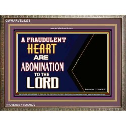 WHAT ARE ABOMINATION TO THE LORD   Large Framed Scriptural Wall Art   (GWMARVEL9273)   "36x31"