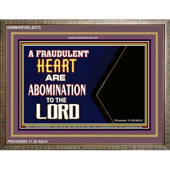 WHAT ARE ABOMINATION TO THE LORD   Large Framed Scriptural Wall Art   (GWMARVEL9273)   