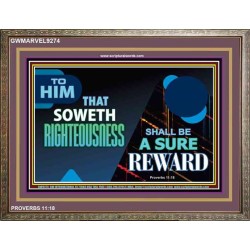 SOW TO RIGHTEOUSNESS   Frame Scriptural Wall Art   (GWMARVEL9274)   