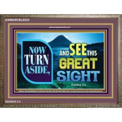 SEE THIS GREAT SIGHT    Custom Frame Scriptures   (GWMARVEL9333)   