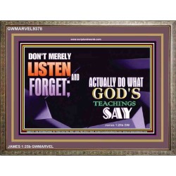 ACTUALLY DO WHAT GOD'S TEACHINGS SAY   Printable Bible Verses to Framed   (GWMARVEL9378)   