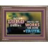 ALL HIS WORKS ARE DONE IN TRUTH   Scriptural Wall Art   (GWMARVEL9412)   "36x31"