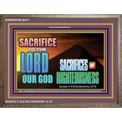 SACRIFICES OF RIGHTEOUSNESS   Framed Scriptural Dcor   (GWMARVEL9417)   
