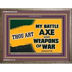 WEAPONS OF WAR   Christian Quotes Framed   (GWMARVEL9434)   "36x31"